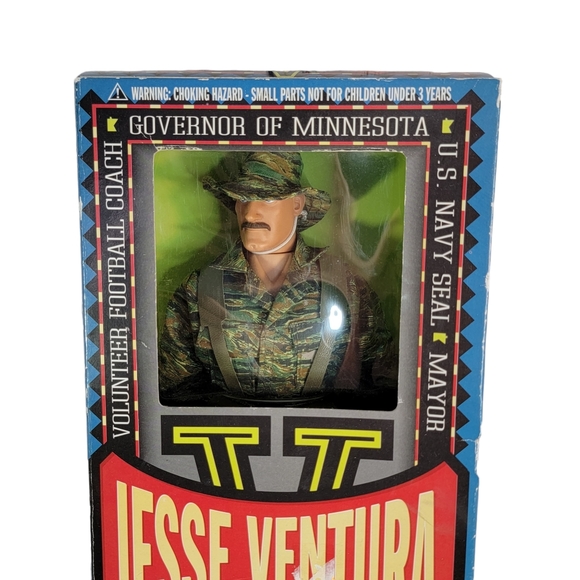 Jesse Ventura LTD US Navy Seal Man of Action Figure Governor 12" NIOB 1999 - Picture 3 of 13